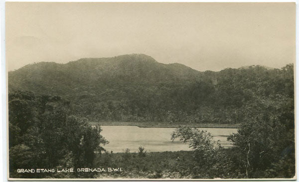 ANON Grand Etang Lake. Grenada. B.W.I.
