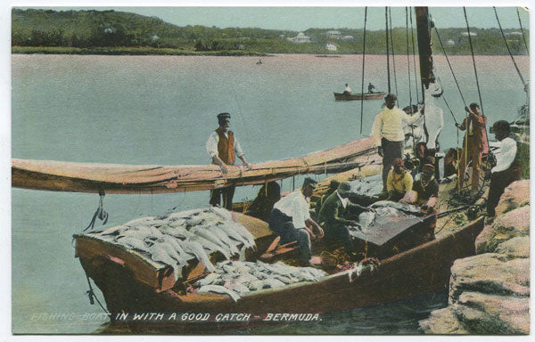 A.P. THOMPSON  Fishing boat in with a good catch - Bermuda.